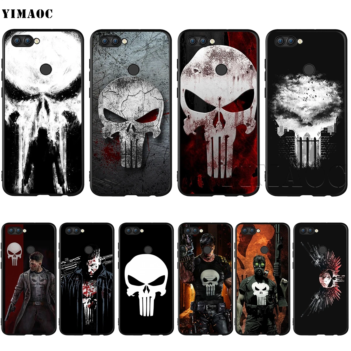 YIMAOC Marvel The Punisher Case for Huawei Mate 30 20 Honor Y7 7a 7c 8c 8x 9 10 Nova 3i 3 Lite Pro Y6 2018 P30 P smart
YIMAOC Marvel The Punisher Case for Huawei Mate 30 20 Honor Y7 7a 7c 8c 8x 9 10 Nova 3i 3 Lite Pro Y6 2018 P30 P smart
