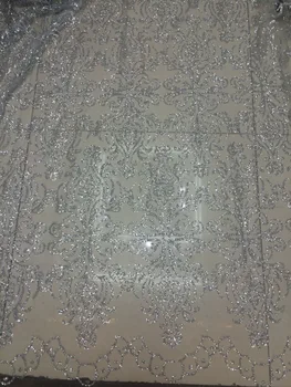 pretty silver glued glitter french guipure tulle lace fabric David-52402 on sale nigerian african lace fabric for sexy dress
pretty silver glued glitter french guipure tulle lace fabric David-52402 on sale nigerian african lace fabric for sexy dress