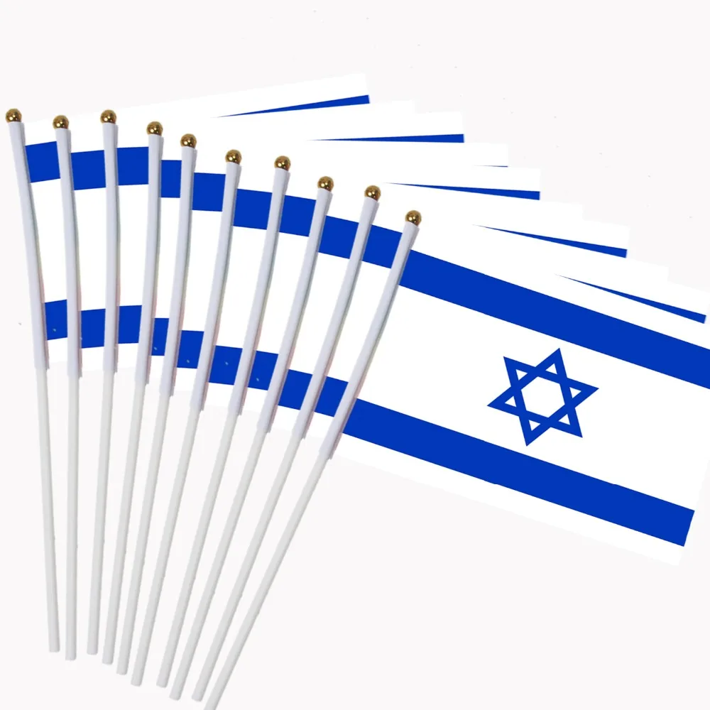14x21cm 10pcs Small flag of Israel hand waving flags with Plastic Flagpoles Activity parade Sports Home Decoration NC014
14x21cm 10pcs Small flag of Israel hand waving flags with Plastic Flagpoles Activity parade Sports Home Decoration NC014