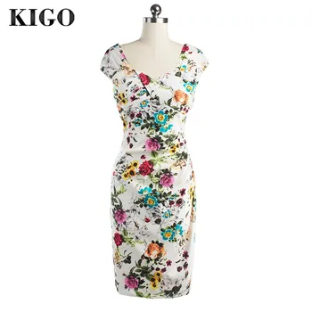 KIGO 2016 Summer Vintage Bodycon Dress Midi Floral BandageDress Vintage 50s Rockabilly Dress Sexy Party Vestido Mujer K4013
KIGO 2016 Summer Vintage Bodycon Dress Midi Floral BandageDress Vintage 50s Rockabilly Dress Sexy Party Vestido Mujer K4013