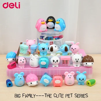Deli mini sharp pencil sharpeners mini cute pet series colorful kawaii animals 0.8 & 1.2cm diameter hole thicker/bigger pencil
Deli mini sharp pencil sharpeners mini cute pet series colorful kawaii animals 0.8 & 1.2cm diameter hole thicker/bigger pencil