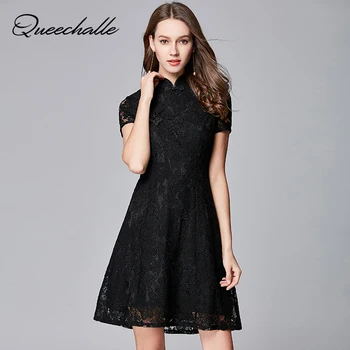 Queechalle Vintage party dress empire slim cheongsam lace dress female big size sheath dresses XXXL 4XL 5XL Plus size vestidos
Queechalle Vintage party dress empire slim cheongsam lace dress female big size sheath dresses XXXL 4XL 5XL Plus size vestidos