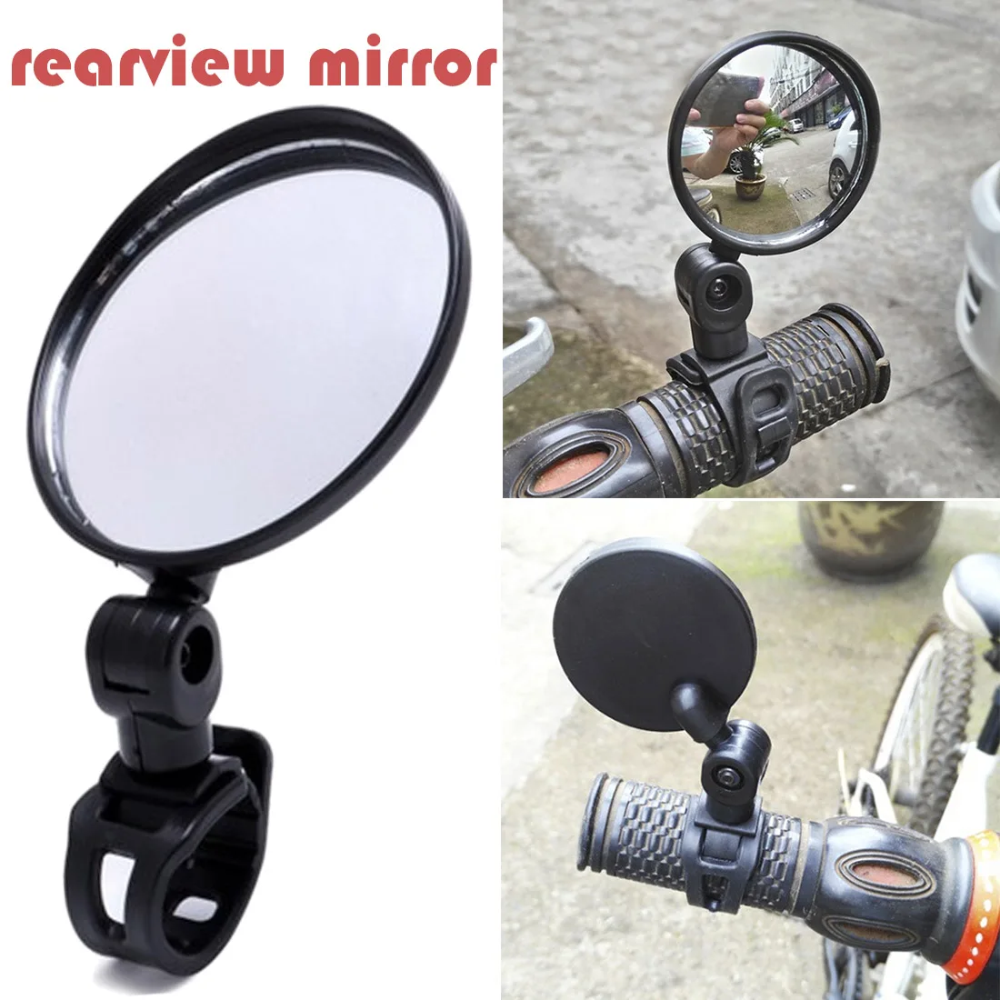 Universal Bicycle Mirror Handlebar Rearview Mirror 360 degree Rotate for Bike MTB Bicycle Cycling Accessories