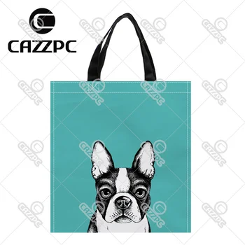 Black Cute Bulldog Pet Art Pattern Print Custom individual waterproof Nylon Fabric shopping bag gift bag Pack of 2
Black Cute Bulldog Pet Art Pattern Print Custom individual waterproof Nylon Fabric shopping bag gift bag Pack of 2