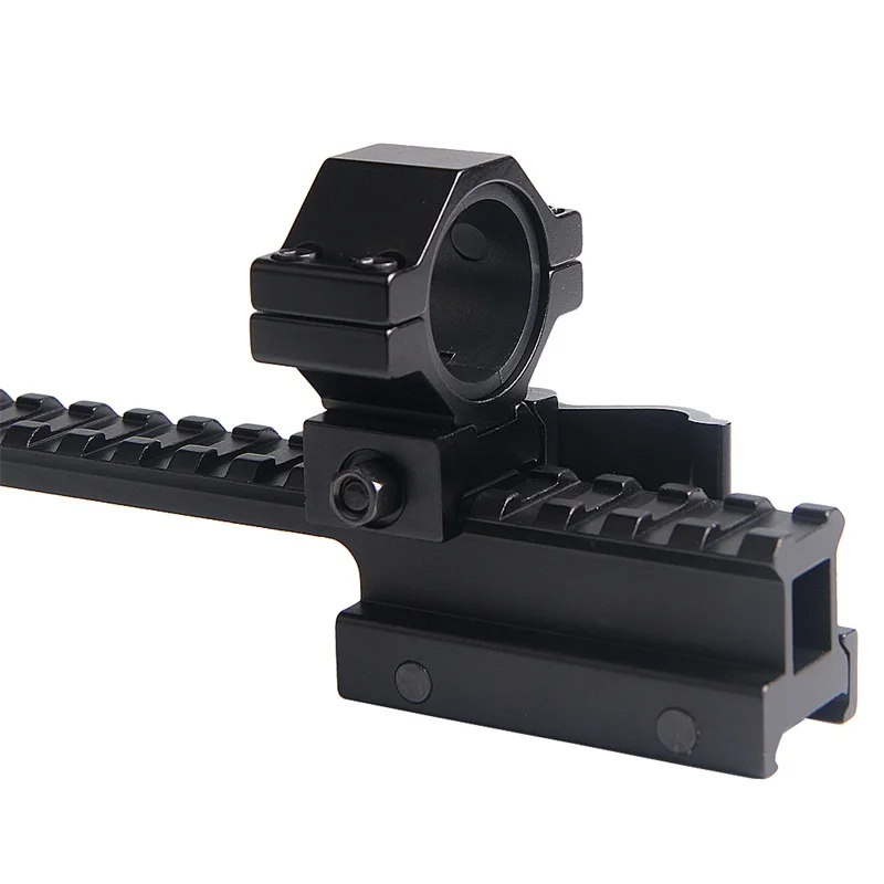 Extension QD Long Riser Scope Mount 25MM High Profile 20mm Picatinny Weaver Rail Metal Base Adapter Converter 14 Slots for Hunting Airsoft RL1-0036 (13)