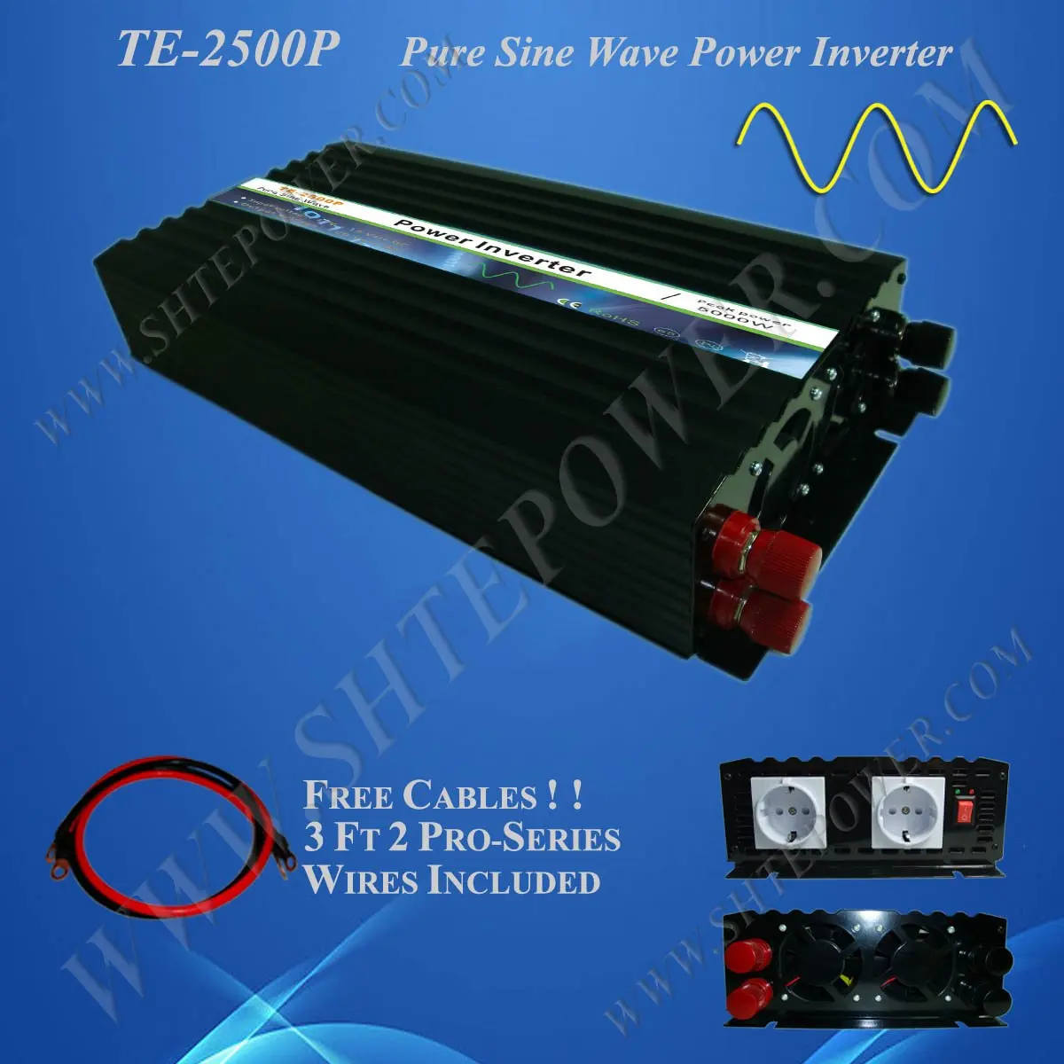 

2.5KW 48VDC to 100V/110V/120V/220V/230V/240VAC Pure Sine Wave Solar/Home Inverter