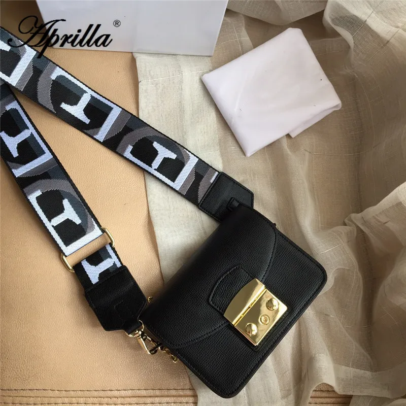 

Aprilla designer brand bags 17cm flap real leather 3A quality bags with wide strap wemen shoulder chain bag crossbody bags 223#