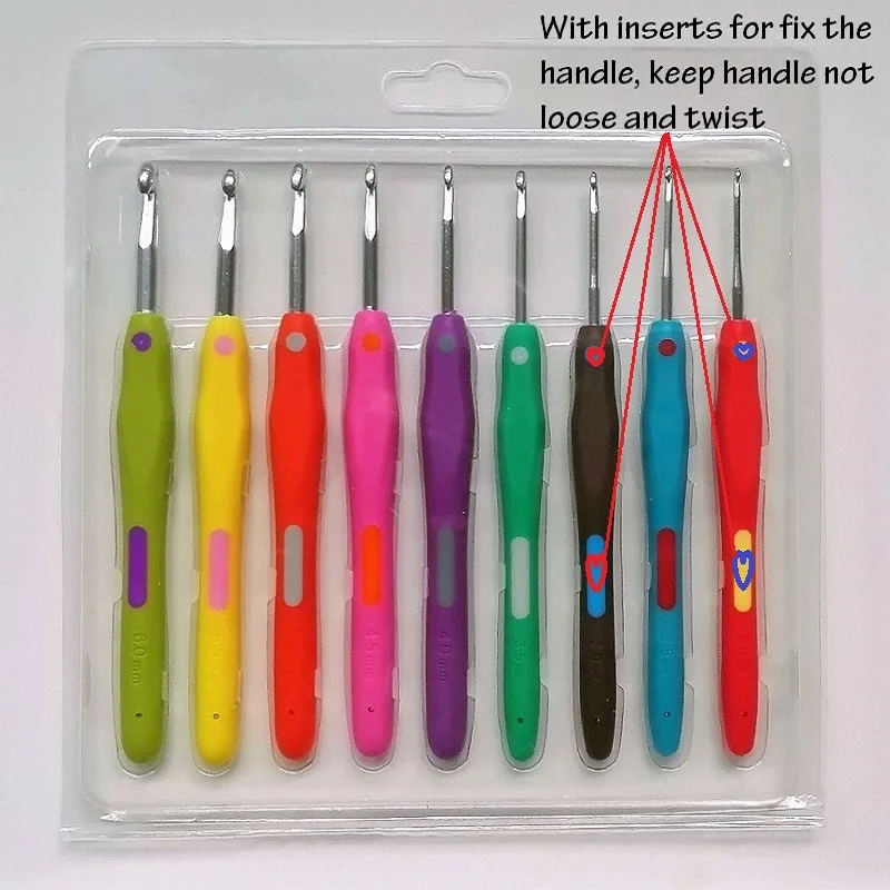 Nova 2018 New Design 9pcs Set Crochet Hook, Ergonomic Grip Soft Rubber TPR Handle,Best Gifts for Her
Nova 2018 New Design 9pcs Set Crochet Hook, Ergonomic Grip Soft Rubber TPR Handle,Best Gifts for Her