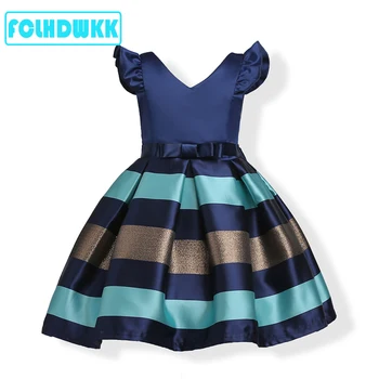 2018 Spring Girls Dress Striped Bow Summer Flower Girls Wedding Pageant Party Dresses Princess Formal Prom Gowns Size 3-10 Years
2018 Spring Girls Dress Striped Bow Summer Flower Girls Wedding Pageant Party Dresses Princess Formal Prom Gowns Size 3-10 Years