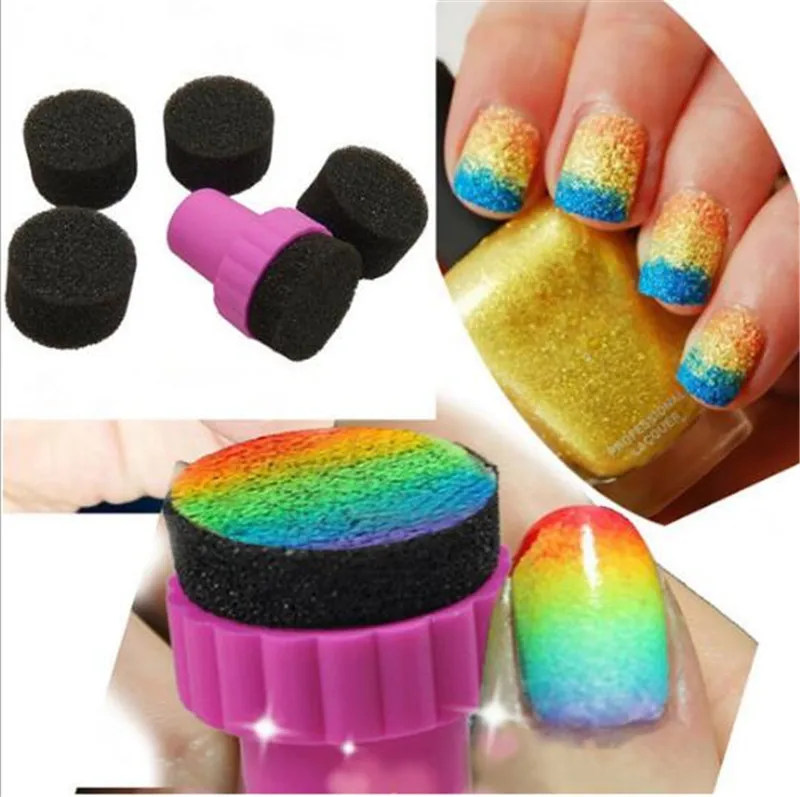 5Pcs/Set Nail Tools 1 Stamper + 4 Changeable Sponge Shade Transfer New Women's Fashion DIY Nail Art Design Stamping Accessories
5Pcs/Set Nail Tools 1 Stamper + 4 Changeable Sponge Shade Transfer New Women's Fashion DIY Nail Art Design Stamping Accessories