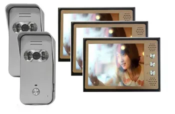New Arrival (2cameras+3monitors) 8 " LCD Video Door Phone Intercom System ,700TVL HD Camera, Waterproof IR Audio Door Phone
New Arrival (2cameras+3monitors) 8 " LCD Video Door Phone Intercom System ,700TVL HD Camera, Waterproof IR Audio Door Phone