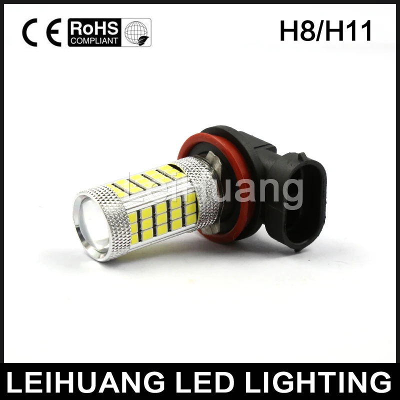 H11 2835 63 SMD LED 6000K Car Auto Projector Fog Driving Light Bulb White Car Light Source 12V Bright Than 33SMD
H11 2835 63 SMD LED 6000K Car Auto Projector Fog Driving Light Bulb White Car Light Source 12V Bright Than 33SMD
