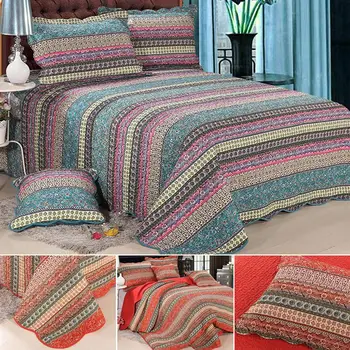 Bedding Set King Size luxury Striped Classical Cotton Quilted Bedspread Comforter Duvet Cover Set Printed Collection Handmade
Bedding Set King Size luxury Striped Classical Cotton Quilted Bedspread Comforter Duvet Cover Set Printed Collection Handmade