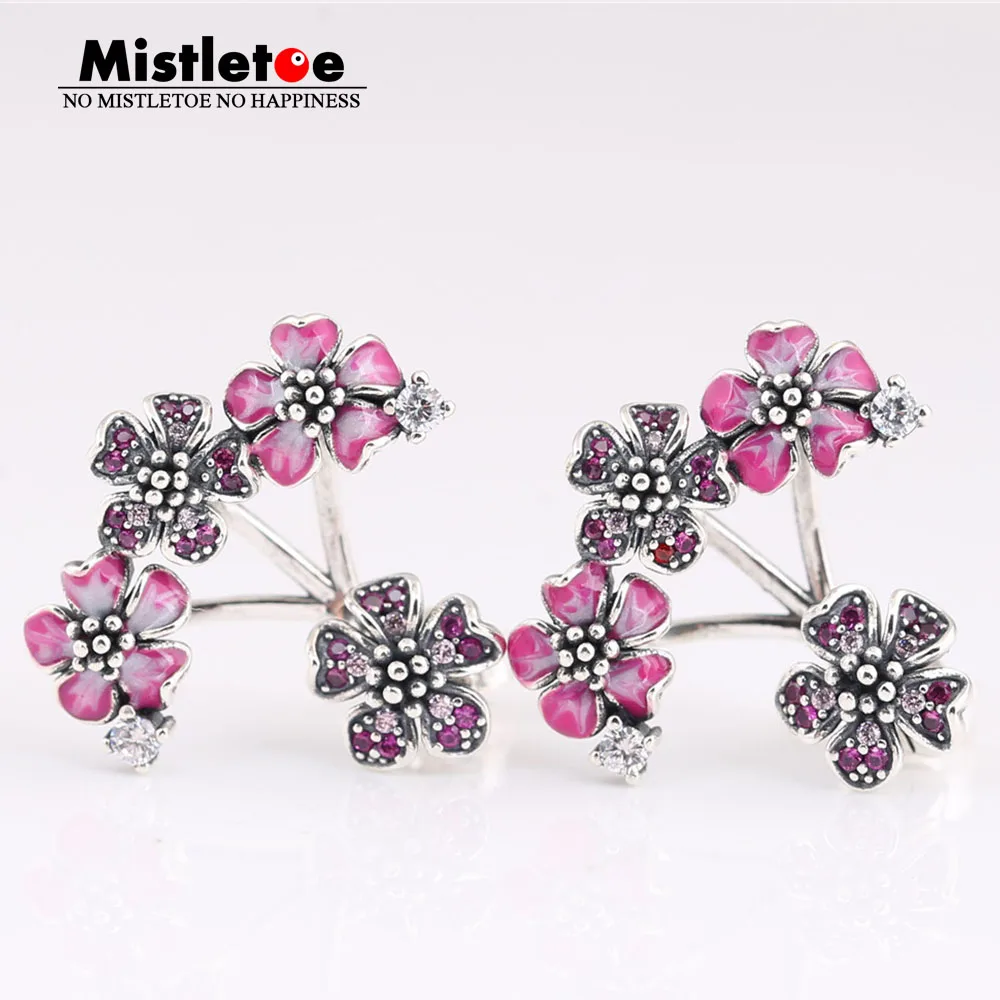 Mistletoe Authentic 925 Sterling Silver Have no name Peach Blossom Stud Earrings European Jewelry
Mistletoe Authentic 925 Sterling Silver Have no name Peach Blossom Stud Earrings European Jewelry