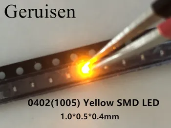 SMD LED Chip Yellow 0402 (1005) Surface Mount SMT Beads Light Emitting Diode LED Lamp/1000PCS 
SMD LED Chip Yellow 0402 (1005) Surface Mount SMT Beads Light Emitting Diode LED Lamp/1000PCS