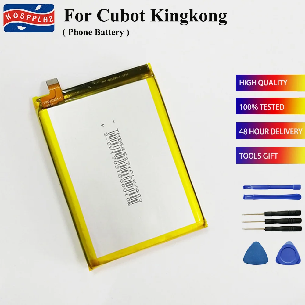 KOSPPLHZ 4400mAh phone Battery For Cubot KingKong Battery Replacement Batteries Bateria For Cubot King Kong Smart Phone + tools
KOSPPLHZ 4400mAh phone Battery For Cubot KingKong Battery Replacement Batteries Bateria For Cubot King Kong Smart Phone + tools