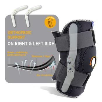Adjustable Breathable Knee Brace Orthopedic Stabilizer Knee Pads Support Guard with Inner Flexible Hinge Sports Knee Pads 
Adjustable Breathable Knee Brace Orthopedic Stabilizer Knee Pads Support Guard with Inner Flexible Hinge Sports Knee Pads