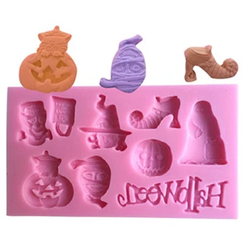 Halloween Party Sugar Silicone Mold Cake Decorating Tools Hat Pumpkin Witch Pastry Baking Polymer Clay Kitchen Bakeware K071
Halloween Party Sugar Silicone Mold Cake Decorating Tools Hat Pumpkin Witch Pastry Baking Polymer Clay Kitchen Bakeware K071