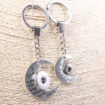 Double-edged I Love You To The Moon And Back Snap Keychains Key Rings Fit 12mm/18mm Snap Button Charms Jewelry 10pcs
Double-edged I Love You To The Moon And Back Snap Keychains Key Rings Fit 12mm/18mm Snap Button Charms Jewelry 10pcs