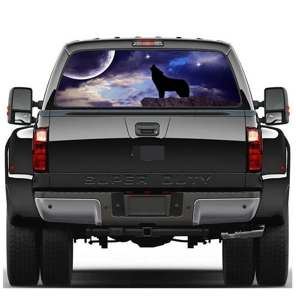 Car Sticker Rear Window Graphic Decal Wolf Pattern Sticker for Truck SUV Waterproof Sunscreen Auto Exterior Accessories
Car Sticker Rear Window Graphic Decal Wolf Pattern Sticker for Truck SUV Waterproof Sunscreen Auto Exterior Accessories