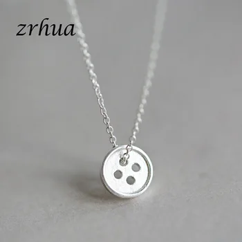 ZRHUA Women Girl Gift Round Button Pendant Necklace High Quality 925 Sterling Silver Chain Jewelry for Female Free Shipping
ZRHUA Women Girl Gift Round Button Pendant Necklace High Quality 925 Sterling Silver Chain Jewelry for Female Free Shipping
