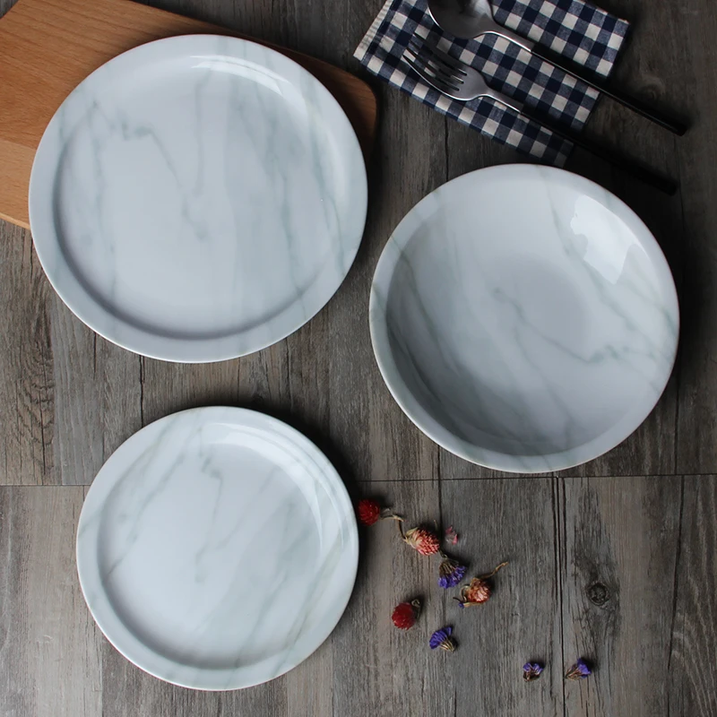 Ceramic plate with marble grain dinnerware meal tools dinner plates tray bandeja assiette pratos prato sushi placa talheres
Ceramic plate with marble grain dinnerware meal tools dinner plates tray bandeja assiette pratos prato sushi placa talheres