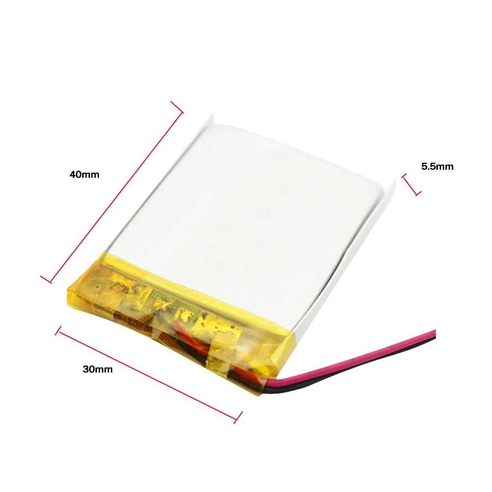 1x WAMA 553040 3.7V 600mAh Li-polymer Rechargeable Battery Over-charge Protected PCB for Bluetooth Speakers Medical Devices MP4
1x WAMA 553040 3.7V 600mAh Li-polymer Rechargeable Battery Over-charge Protected PCB for Bluetooth Speakers Medical Devices MP4