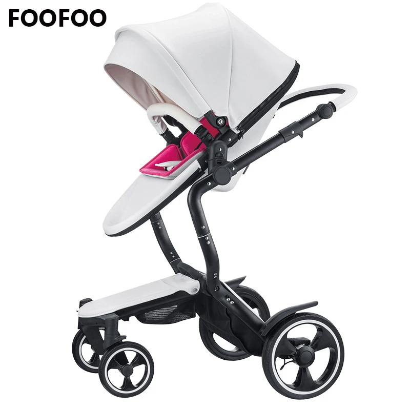 

Luxury high landscape baby stroller can sit reclining stroller baby strollers two-way summer and winter