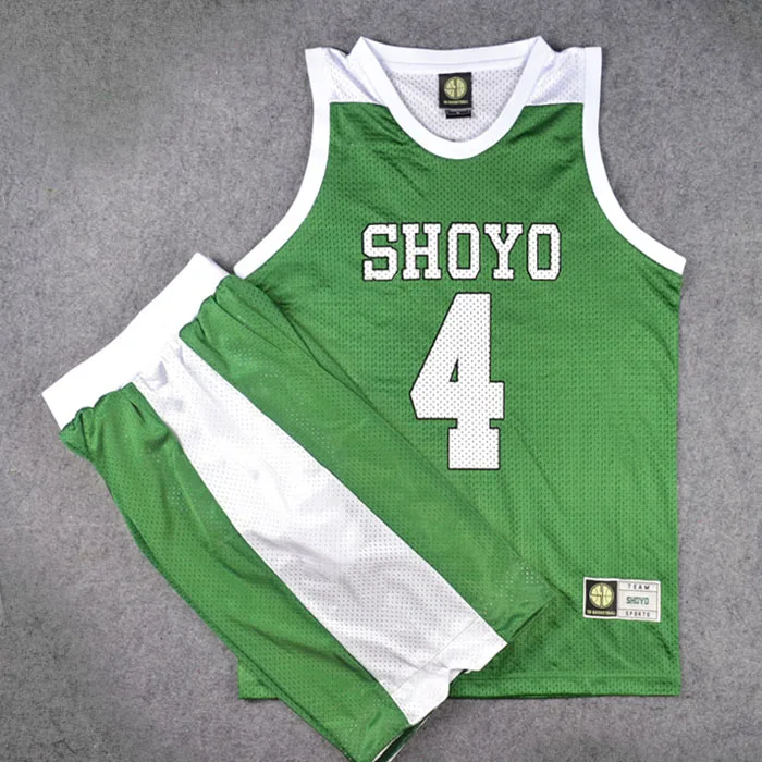 Slam Dunk Shoyo High School Kenji Fujima No.4 Sport Uniform Cosplay Costume School Basketball Team Uniform Set Tops + Pants
Slam Dunk Shoyo High School Kenji Fujima No.4 Sport Uniform Cosplay Costume School Basketball Team Uniform Set Tops + Pants
