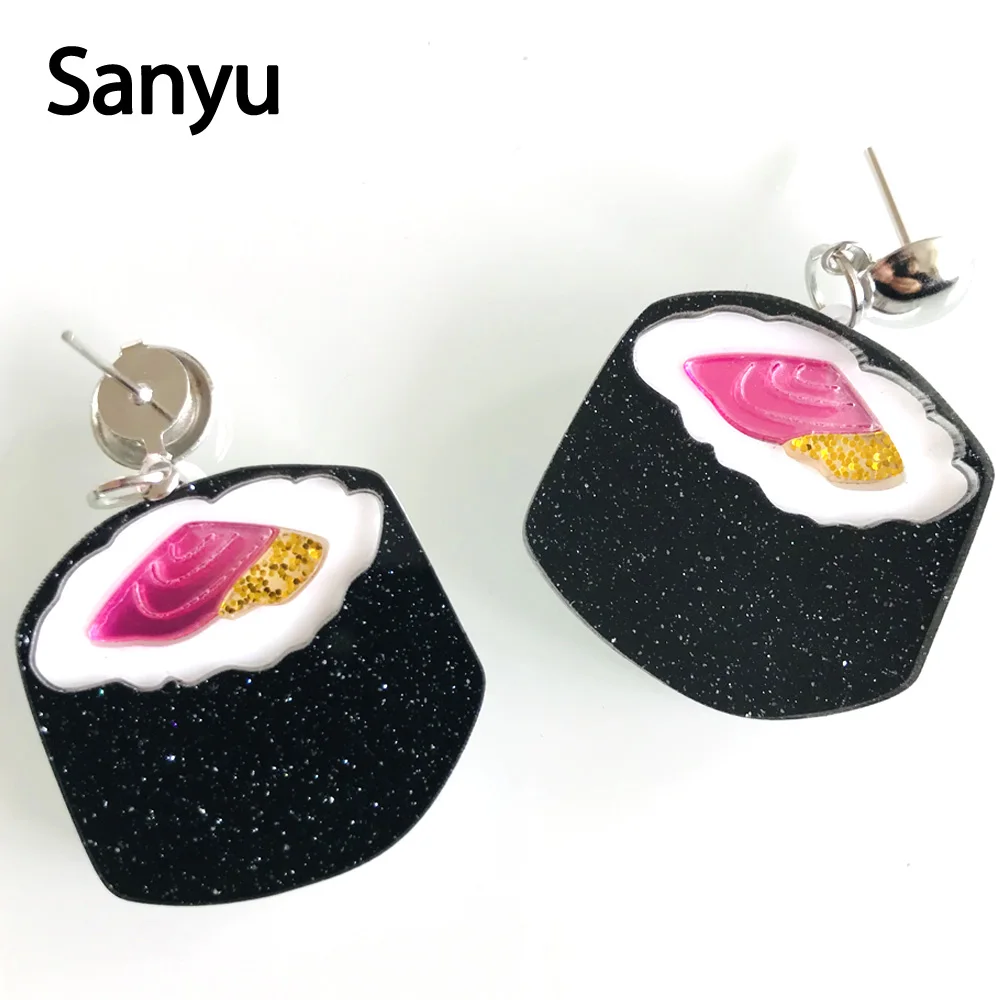 New Arrival Super Cute Japanese Rice Balls Acrylic Drop Earrings For Female Sushi Food Shape Funny Dangle Earrings Jewelry
New Arrival Super Cute Japanese Rice Balls Acrylic Drop Earrings For Female Sushi Food Shape Funny Dangle Earrings Jewelry
