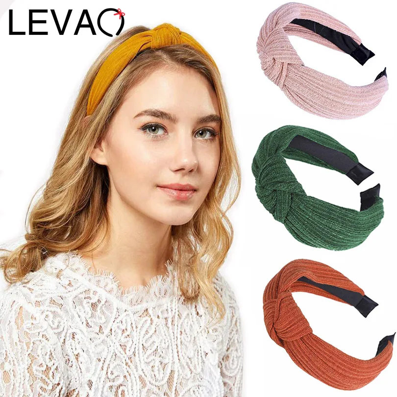 LEVAO New Fashion Women Solid Knotted Girls Bezel Turban Headwear Bohemian Headband Hairband Non-slip Ladies Hair Accessories
LEVAO New Fashion Women Solid Knotted Girls Bezel Turban Headwear Bohemian Headband Hairband Non-slip Ladies Hair Accessories