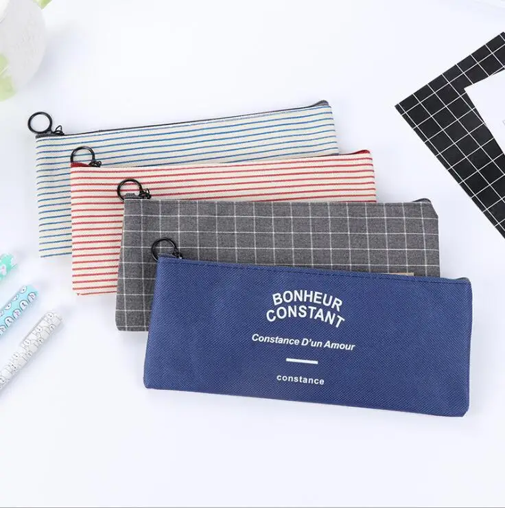 Brief Style Grid & Stripes Canvas Pencil Bag Stationery Storage Organizer Case School Supply Promotional Gift Stationery
Brief Style Grid & Stripes Canvas Pencil Bag Stationery Storage Organizer Case School Supply Promotional Gift Stationery