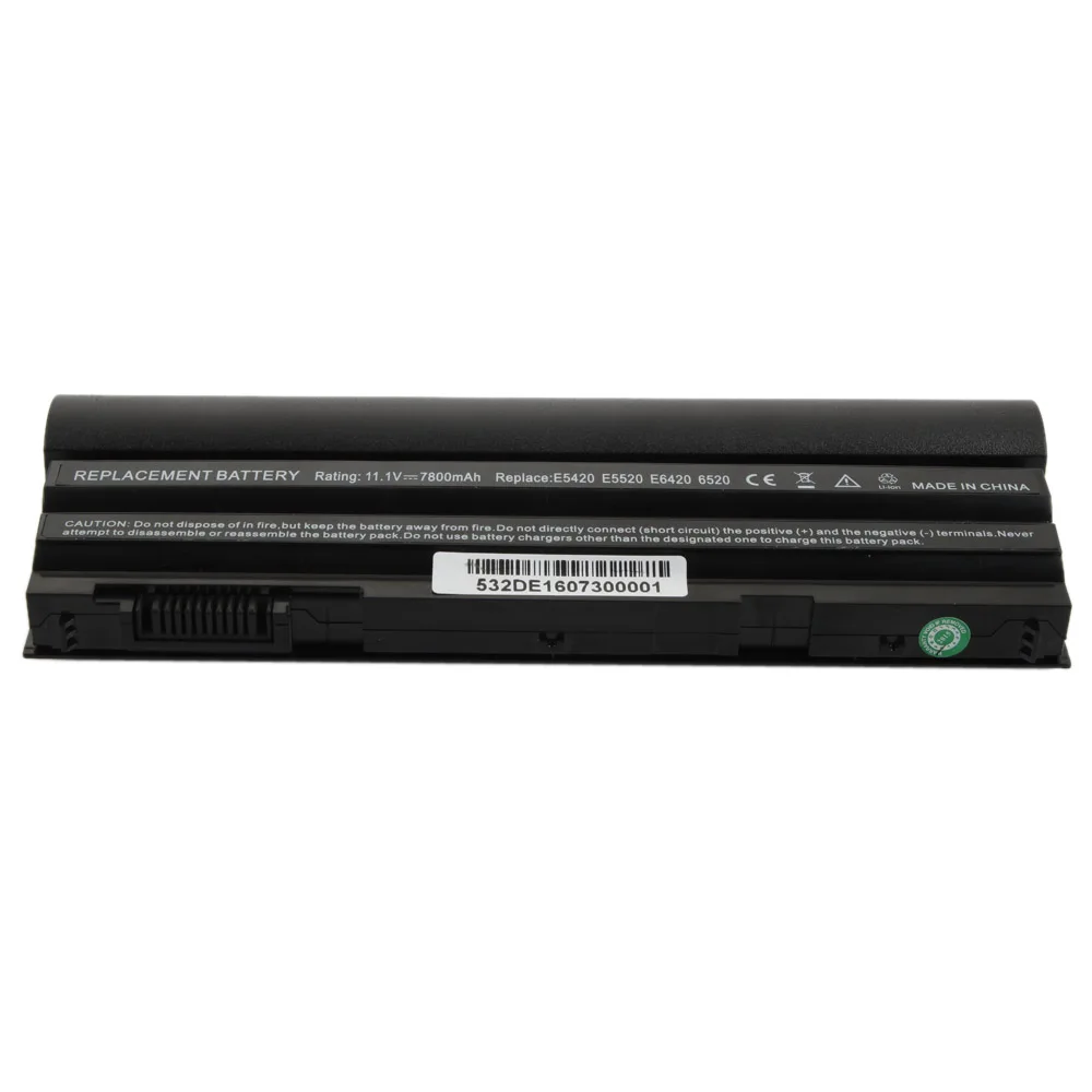 Replacement Battery 11.1V 7800mAh 9-Cells Li-Ion Laptop Batteries For Dell Latitude E5420 E5520 6520 T54FJ 8858X
Replacement Battery 11.1V 7800mAh 9-Cells Li-Ion Laptop Batteries For Dell Latitude E5420 E5520 6520 T54FJ 8858X
