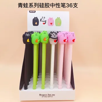 36pcs/lot cute cartoon frog seal pig panda silicone gel pen Roller ball pens office school creative students stationery
36pcs/lot cute cartoon frog seal pig panda silicone gel pen Roller ball pens office school creative students stationery