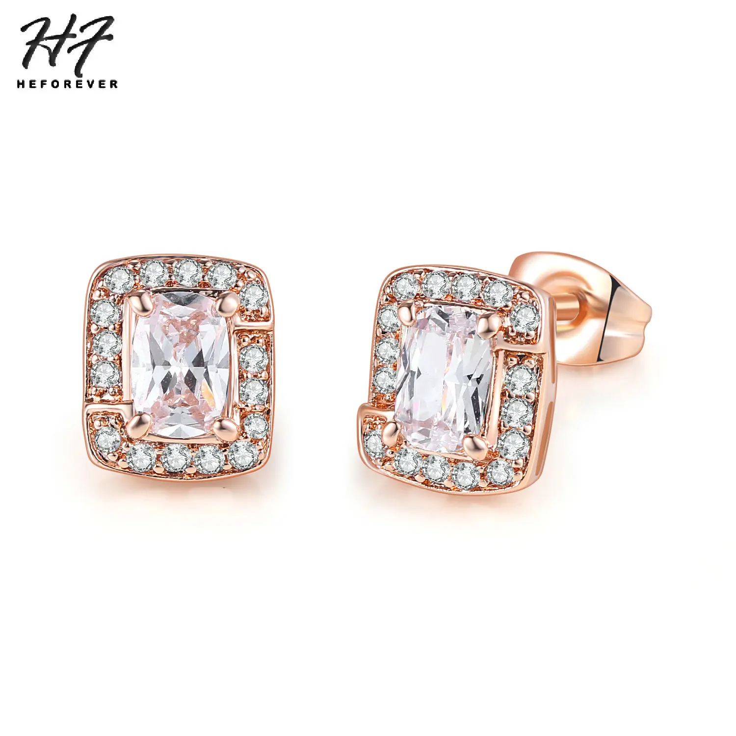 Classic Luxury Style Earrings For Women Rose White Gold Color Square Cubic Zirconia Fashion Jewellery Party Gift E275 E758
Classic Luxury Style Earrings For Women Rose White Gold Color Square Cubic Zirconia Fashion Jewellery Party Gift E275 E758