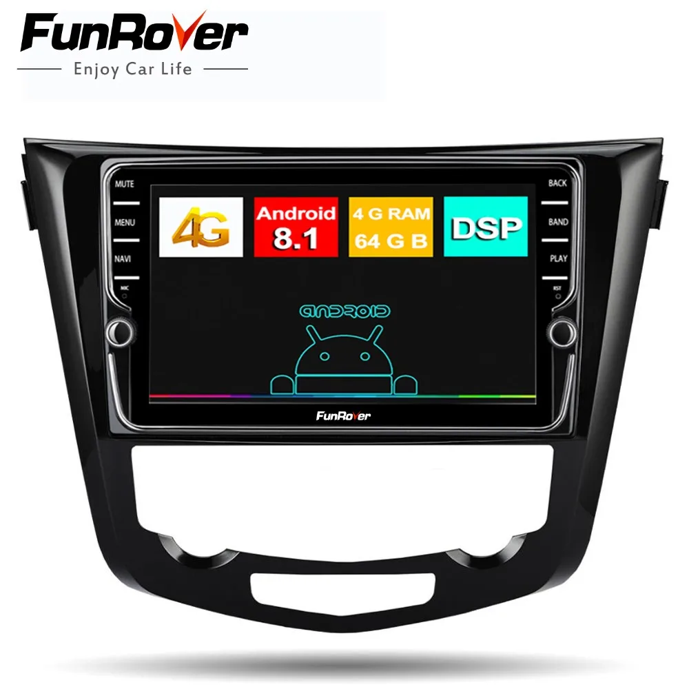 Funrover android 8.1 2 din car dvd radio multimedia for Nissan X-Trail Qashqai 2014 -2017 gps navigation stereo Split screen DSP
Funrover android 8.1 2 din car dvd radio multimedia for Nissan X-Trail Qashqai 2014 -2017 gps navigation stereo Split screen DSP