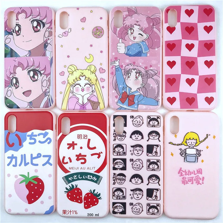 Sailor Moon anime Phone Case For coque iPhone 7 7 plus 6 6s 8 Plus Strawberry milk Beauty girls case silicon for iphone cover X
Sailor Moon anime Phone Case For coque iPhone 7 7 plus 6 6s 8 Plus Strawberry milk Beauty girls case silicon for iphone cover X