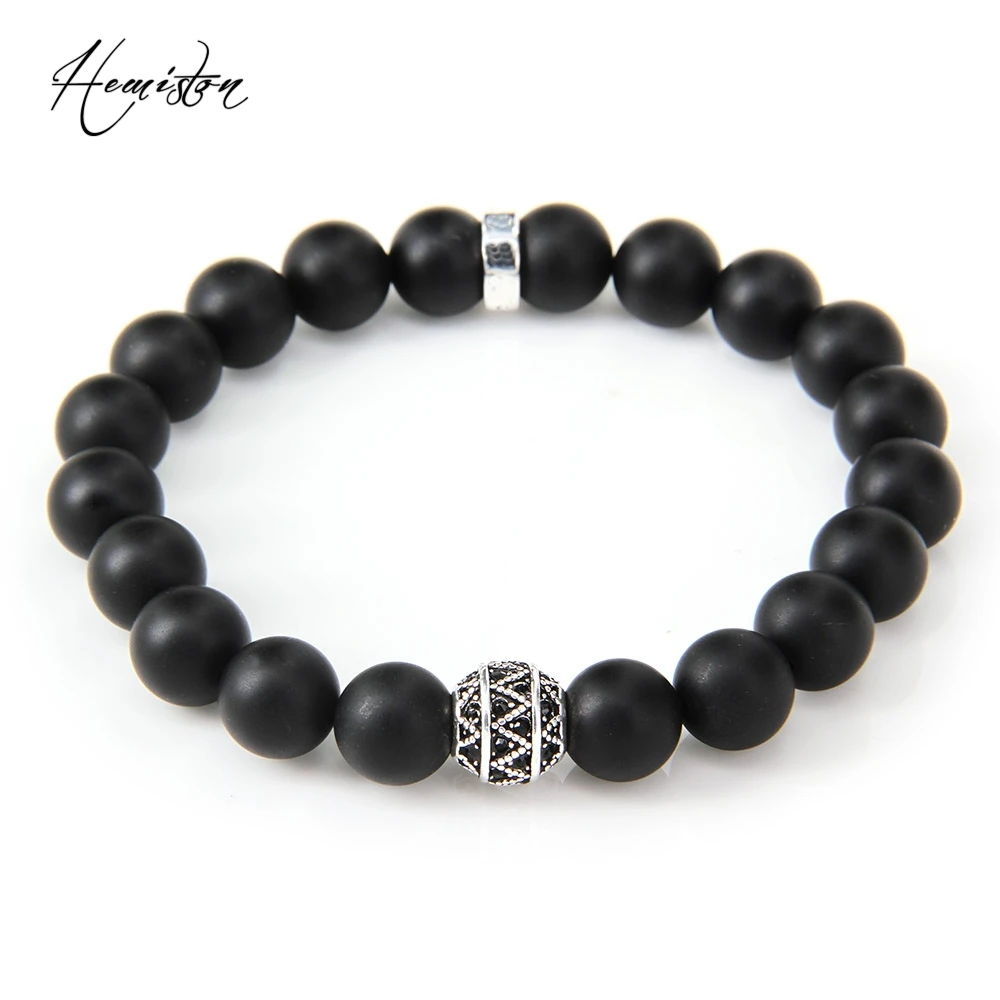 Thomas Black Obsidian Matted and Zigzag Beads Elastic Bracelet, European Rebel Heart Style Jewelry For Men TS B179
Thomas Black Obsidian Matted and Zigzag Beads Elastic Bracelet, European Rebel Heart Style Jewelry For Men TS B179