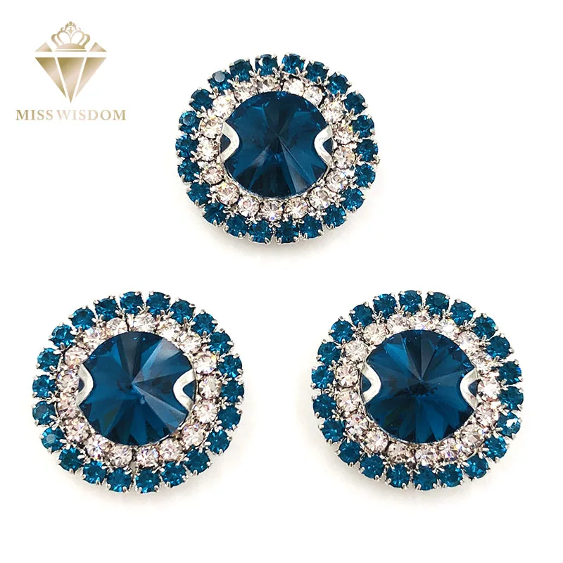 HOT SALE 10pcs/pack Peacock blue glass Double row chain round shape sew on rhinestones crystal buckle Diy jewelry accessories
HOT SALE 10pcs/pack Peacock blue glass Double row chain round shape sew on rhinestones crystal buckle Diy jewelry accessories
