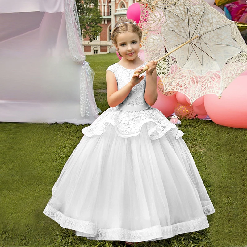 Elegant Kids Dress for Girls 6 8 10 to 12 14 Years Sleeveless White Lace Party Dresses Children Costume Baby Girls Clothes 2A16A
Elegant Kids Dress for Girls 6 8 10 to 12 14 Years Sleeveless White Lace Party Dresses Children Costume Baby Girls Clothes 2A16A