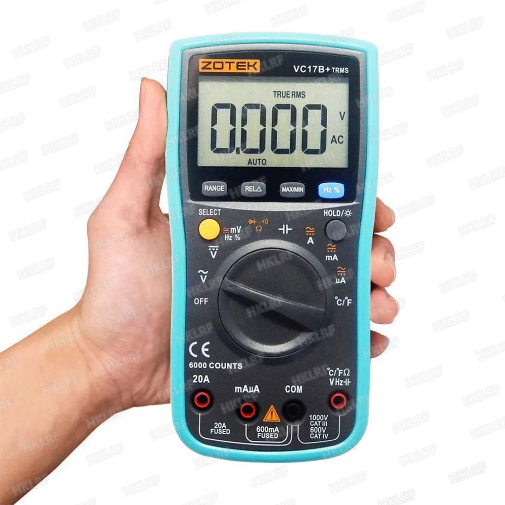 ZOTEK VC17B+ Automatic Manual Digital Large LCD Screen Display AC DC Multimeter TX Free shipping
ZOTEK VC17B+ Automatic Manual Digital Large LCD Screen Display AC DC Multimeter TX Free shipping