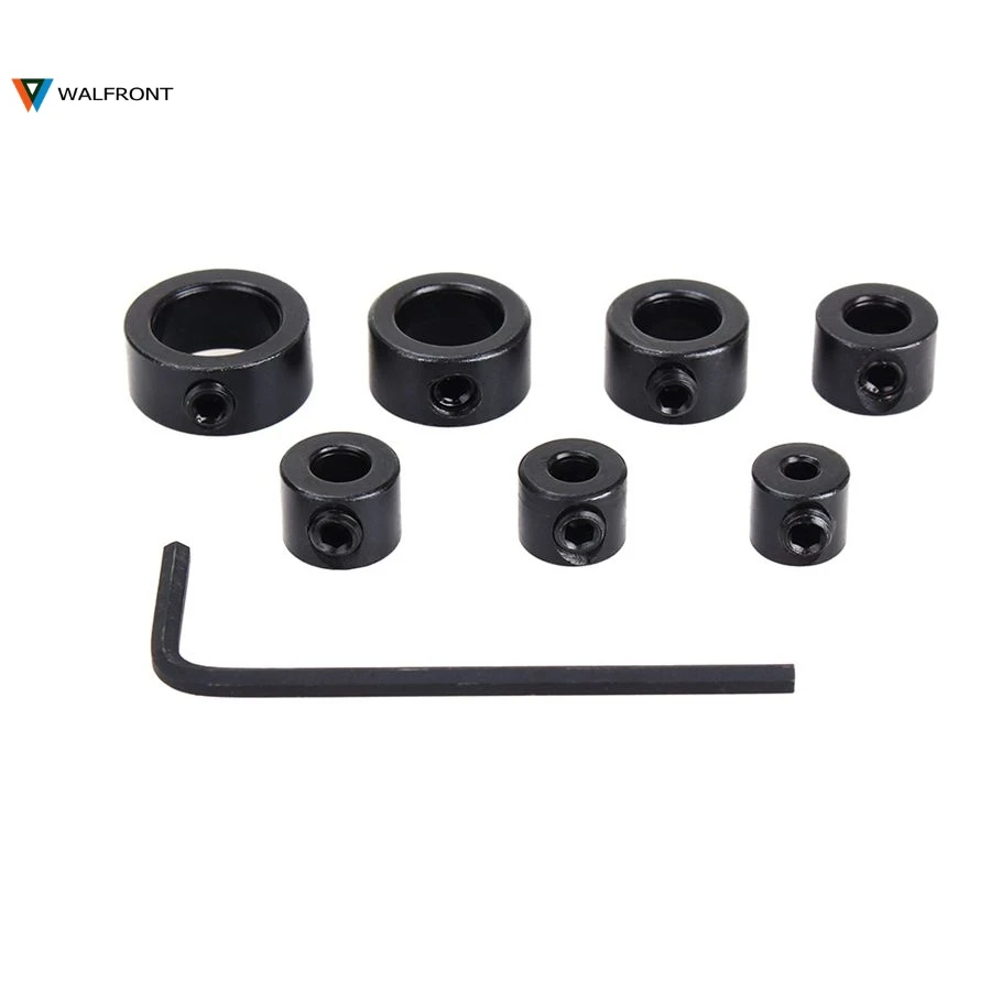 7Pcs/Lot 3-12mm Drill Bit Depth Stop Collar Ring Positioner Spacing Ring Woodworking Drill Bit Hex Wrench
7Pcs/Lot 3-12mm Drill Bit Depth Stop Collar Ring Positioner Spacing Ring Woodworking Drill Bit Hex Wrench