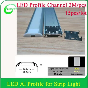 

2M Recessed Aluminum LED Channel Aluminium LED Lighting Profile triangle Using for Strip within 26mm Width