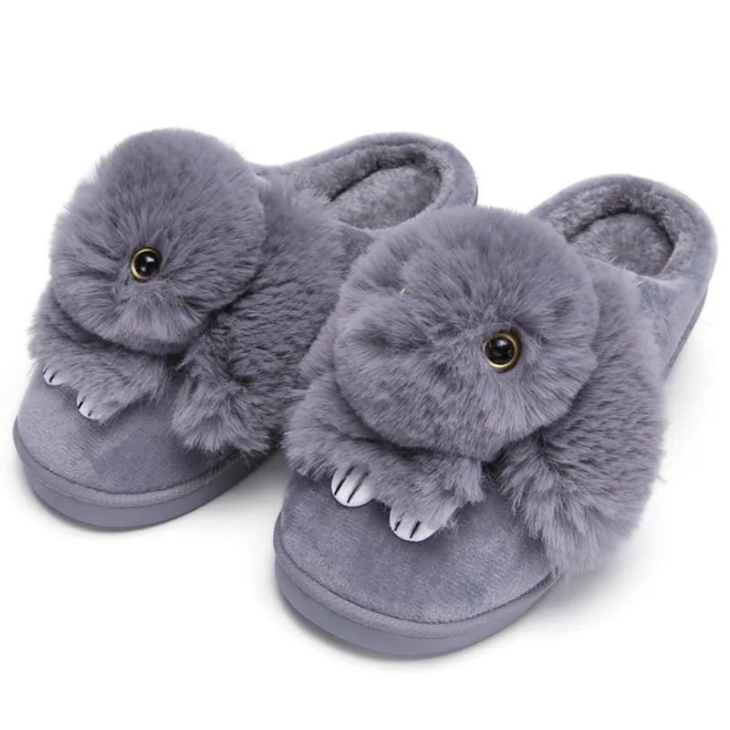 High Quality Women Slippers Lovely Rabbit Animal Prints Solid Flat Indoor Shoes Winter Plush Warm Home Slippers Size 36-41
High Quality Women Slippers Lovely Rabbit Animal Prints Solid Flat Indoor Shoes Winter Plush Warm Home Slippers Size 36-41