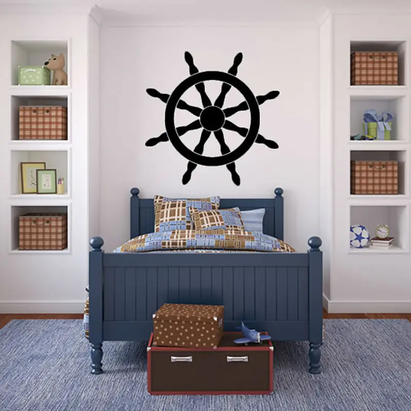 Modern Design Ship Helm Wall Decal Art Vinyl Removable Black Self Adhesive Home Decor Wall Sticker For Bedroom M549
Modern Design Ship Helm Wall Decal Art Vinyl Removable Black Self Adhesive Home Decor Wall Sticker For Bedroom M549