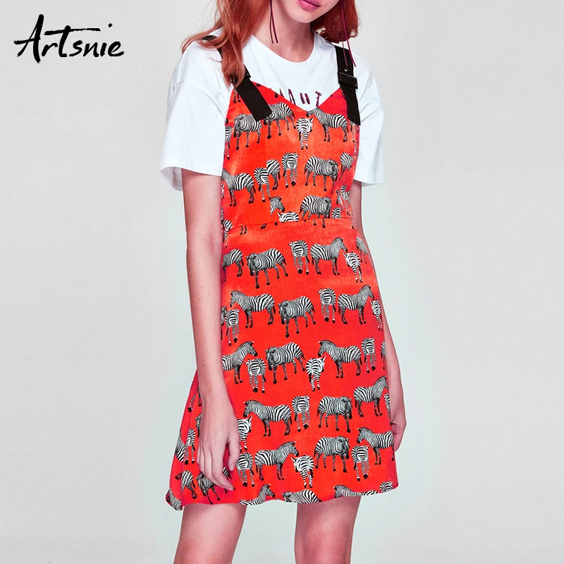Artsnie animal print A line short dress women summer 2019 strap v neck sexy high waist streetwear red mini dresses vestidos
Artsnie animal print A line short dress women summer 2019 strap v neck sexy high waist streetwear red mini dresses vestidos