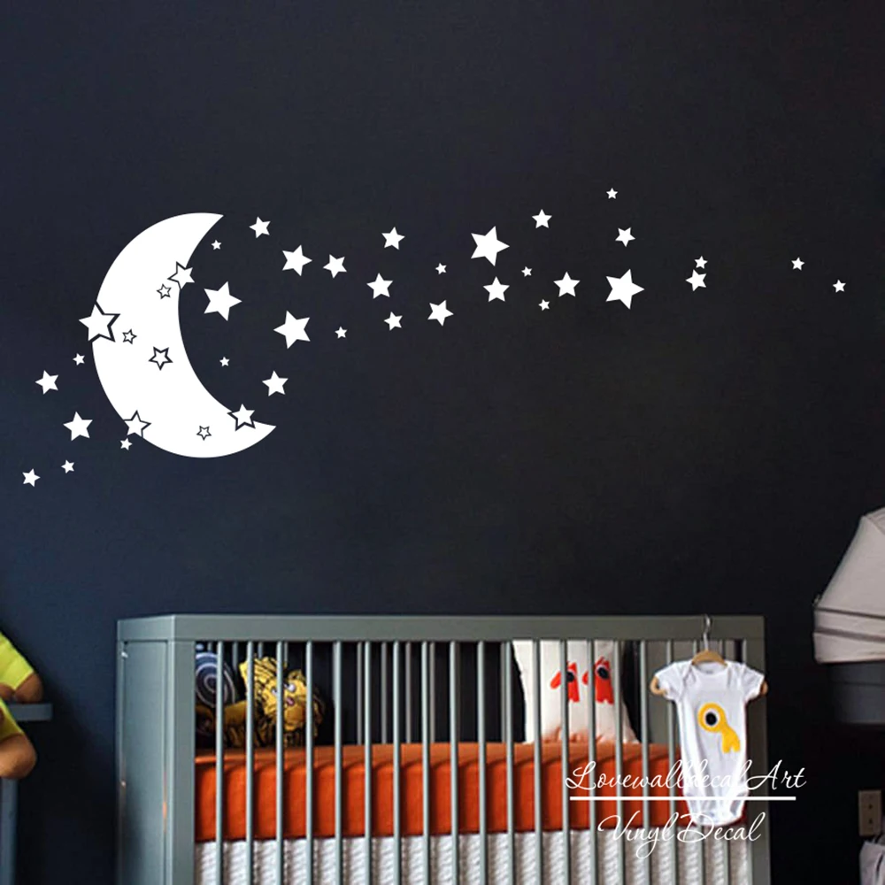 Baby Nursery Moon Stars Wall Decal Kids Room Carton Moon Stars Wall Stickers Children Room Carton Decor Wall Art Cut Vinyl
Baby Nursery Moon Stars Wall Decal Kids Room Carton Moon Stars Wall Stickers Children Room Carton Decor Wall Art Cut Vinyl