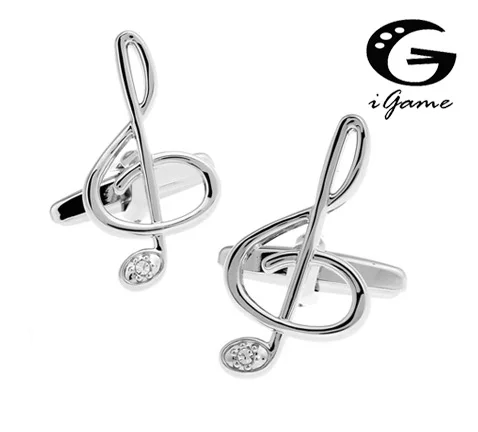 iGame Factory Price Retail G clef Cuff Links Brass Material Silver Color Music Note Design Free Shipping
iGame Factory Price Retail G clef Cuff Links Brass Material Silver Color Music Note Design Free Shipping