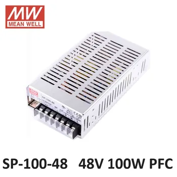 MEAN WELL SP-100-48 Switching Power Supply 48V 2.1A 100W PFC function 85-264VAC input LED power supply driver DC 2.1A 48V
MEAN WELL SP-100-48 Switching Power Supply 48V 2.1A 100W PFC function 85-264VAC input LED power supply driver DC 2.1A 48V