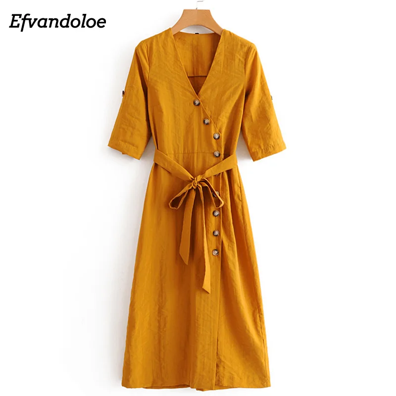 Efvandoloe Summer Dress Women 2018 Cotton V Neck Dresses Female Vestidos Robe Femme
Efvandoloe Summer Dress Women 2018 Cotton V Neck Dresses Female Vestidos Robe Femme